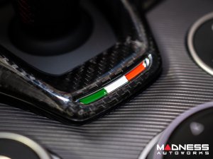 Alfa Romeo Giulia Shift Gate Trim Panel - Carbon Fiber - 2020+ - Feroce Carbon Alfa Romeo Giulia Shift Gate Trim Panel - Carbon Fiber - 2020+ - Feroce Carbon